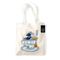 Tote Bag Great Kanagawa Tea
